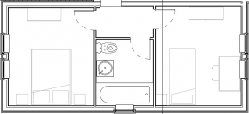 Le Module Deux Chambres - HMB            